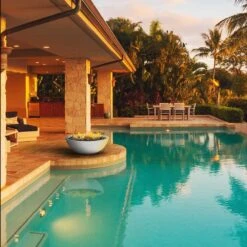 Modern Blaze Smooth Concrete Gas Fire Bowl - 27-Inch To 76-Inch Sizes -Top Tier Shop modern blaze round concrete gas fire bowl 27 inch to 76 inch sizes 29705733570654