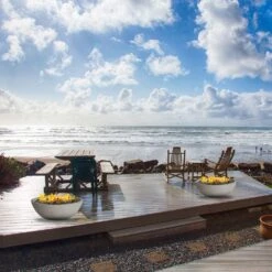 Modern Blaze Smooth Concrete Gas Fire Bowl - 27-Inch To 76-Inch Sizes -Top Tier Shop modern blaze round concrete gas fire bowl 27 inch to 76 inch sizes 29705733701726