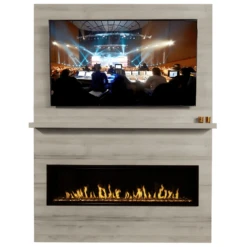 Modern Flames Allwood Fireplace Wall System For Orion Slim Electric Fireplace -Top Tier Shop modern flames allwood fireplace wall system for orion slim electric fireplace 29791220007006
