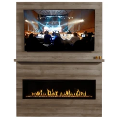 Modern Flames Allwood Fireplace Wall System For Orion Slim Electric Fireplace -Top Tier Shop modern flames allwood fireplace wall system for orion slim electric fireplace 29791226232926