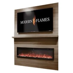 Modern Flames Allwood Fireplace Wall System For Spectrum Slimline Electric Fireplace -Top Tier Shop modern flames allwood fireplace wall system with spectrum slimline electric fireplace 29791024185438