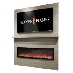 Modern Flames Allwood Fireplace Wall System For Spectrum Slimline Electric Fireplace -Top Tier Shop modern flames allwood fireplace wall system with spectrum slimline electric fireplace 29791024218206