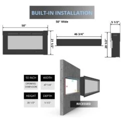 Modern Flames Challenger Series Recessed Electric Fireplace -Top Tier Shop modern flames challenger series recessed electric fireplace 29935032467550