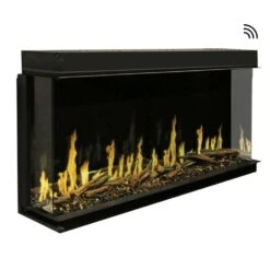 Modern Flames Orion Multi Built-In/Wall Mounted Smart Electric Fireplace With Real Flame Effect