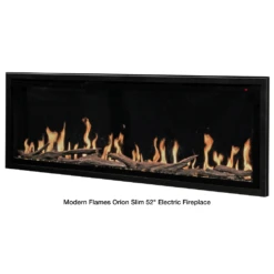 Modern Flames Orion Slim Built-In/Wall Mounted Smart Electric Fireplace With Real Flame Effect -Top Tier Shop modern flames orion slim built in wall mounted smart electric fireplace 29174563668062