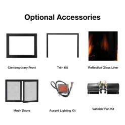 Monessen Attribute 42-Inch Vent-Free Gas Firebox (ACUF42) -Top Tier Shop monessen attribute 42 inch vent free gas firebox acuf42 29865051193438