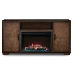 Napoleon Essential Series The Hayworth TV Stand With Electric Fireplace For 70-Inch TV (NEFP30-3620RLB)