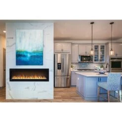Napoleon Alluravision Slimline Built-in /Wall Mounted Electric Fireplace -Top Tier Shop napoleon napoleon alluravision slimline built in wall mounted electric fireplace 28345414287454