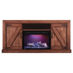 Napoleon Lambert TV Stand With Electric Fireplace For 72-Inch TV's - Rustic Wood (NEFP27-0519RW) -Top Tier Shop napoleon napoleon lambert tv stand with electric fireplace for 72 tv s rustic wood nefp27 0519rw 28342472671326