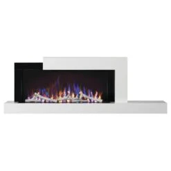 Napoleon Stylus 59-Inch Wall Mounted Electric Fireplace With USB Charging Port -Top Tier Shop napoleon napoleon stylus 59 wall mounted electric fireplace with shelf 13267673350238