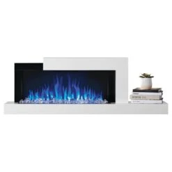 Napoleon Stylus 59-Inch Wall Mounted Electric Fireplace With USB Charging Port -Top Tier Shop napoleon napoleon stylus 59 wall mounted electric fireplace with shelf 13267675119710