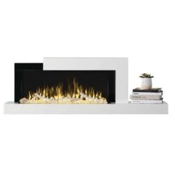 Napoleon Stylus 59-Inch Wall Mounted Electric Fireplace With USB Charging Port -Top Tier Shop napoleon napoleon stylus 59 wall mounted electric fireplace with shelf 13267676758110