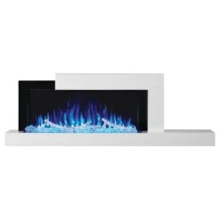 Napoleon Stylus 59-Inch Wall Mounted Electric Fireplace With USB Charging Port -Top Tier Shop napoleon napoleon stylus 59 wall mounted electric fireplace with shelf 13267683278942