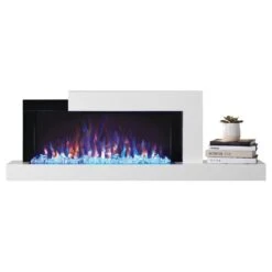 Napoleon Stylus 59-Inch Wall Mounted Electric Fireplace With USB Charging Port -Top Tier Shop napoleon napoleon stylus 59 wall mounted electric fireplace with shelf 13267683639390
