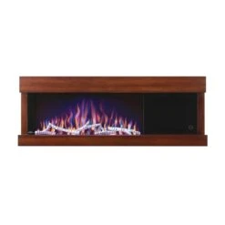 Napoleon Stylus 59-Inch Wall Mounted Electric Fireplace With USB Charging Port -Top Tier Shop napoleon napoleon stylus 59 wall mounted electric fireplace with shelf 14621317365854
