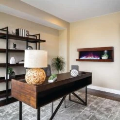 Napoleon Stylus 59-Inch Wall Mounted Electric Fireplace With USB Charging Port -Top Tier Shop napoleon napoleon stylus 59 wall mounted electric fireplace with shelf 28356201939038