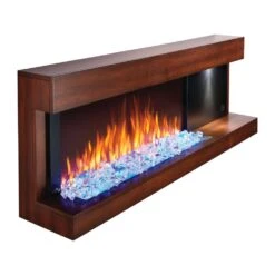 Napoleon Stylus 59-Inch Wall Mounted Electric Fireplace With USB Charging Port -Top Tier Shop napoleon napoleon stylus 59 wall mounted electric fireplace with shelf 28356208885854