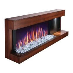 Napoleon Stylus 59-Inch Wall Mounted Electric Fireplace With USB Charging Port -Top Tier Shop napoleon napoleon stylus 59 wall mounted electric fireplace with shelf steinfeld 14621320544350