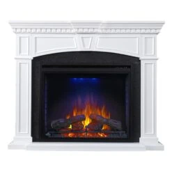 Napoleon The Taylor 33-Inch Electric Fireplace Mantel Package (NEFP33-0214W) -Top Tier Shop napoleon napoleon the taylor 33 electric fireplace mantel package nefp33 0214w 14009069535326