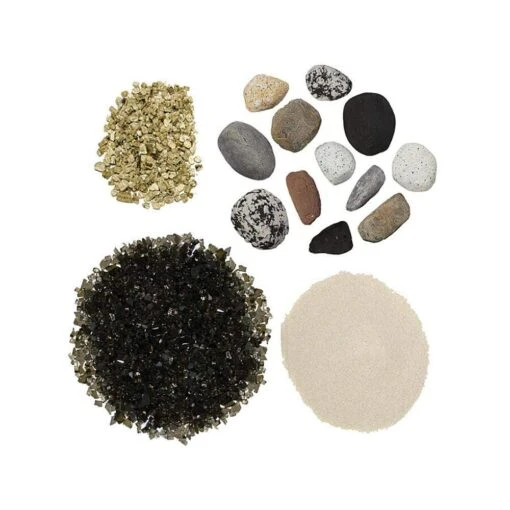 Napoleon Shore Fire Kit For Gas Fireplaces (SFKL) -Top Tier Shop napoleon shore fire kit mixture of rocks sand vermiculite and glass sfkl 28529923260510