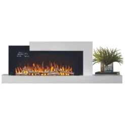 Napoleon Stylus Cara Elite 59-Inch Wall Mounted Smart Electric Fireplace (NEFP32-5019W-IOT) -Top Tier Shop napoleon stylus cara elite 59 inch wall mounted electric fireplace nefp32 5019w iot nefp32 5019w iot 29673977675870