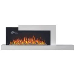 Napoleon Stylus Cara Elite 59-Inch Wall Mounted Smart Electric Fireplace (NEFP32-5019W-IOT) -Top Tier Shop napoleon stylus cara elite 59 inch wall mounted electric fireplace nefp32 5019w iot nefp32 5019w iot 29673979019358