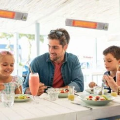 NDUSTRIA™ NEL 37" 3000W 240V Indoor/Outdoor Infrared Electric Heater -Top Tier Shop ndustria ndustria nel 37 3000w 240v indoor outdoor infrared electric heater 28224824803422