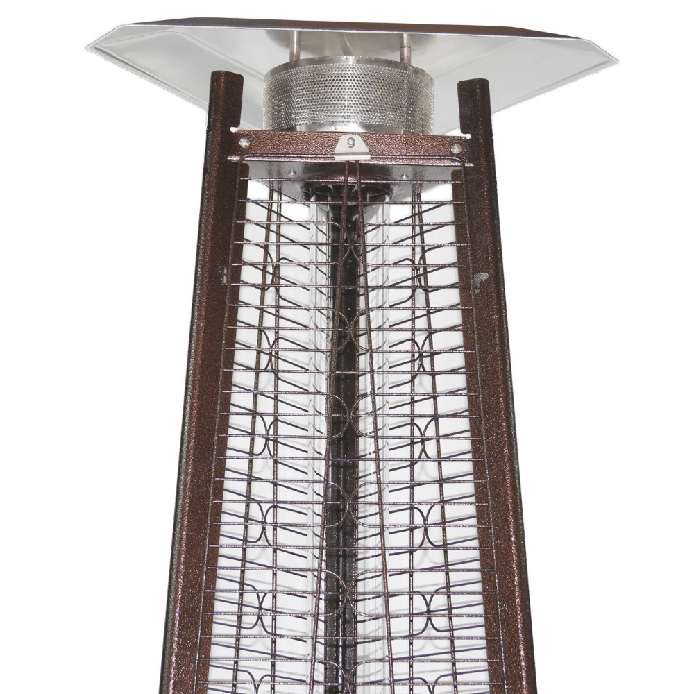 RADtec 93-Inch Tall Antique Bronze Pyramid Propane Patio Heater (93-PYR-FLM-AB) 2 RADtec 93-Inch Tall Antique Bronze Pyramid Propane Patio Heater (93-PYR-FLM-AB) - Image 2