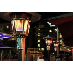 RADtec Real Flame 96-Inch Tall Stainless Steel Natural Gas Patio Heater (96-NTR-GAS-SS) -Top Tier Shop radtec real flame stainless steel natural gas patio heater 28949378629726