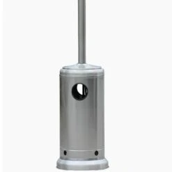 RADtec Real Flame 96-Inch Tall Stainless Steel Natural Gas Patio Heater (96-NTR-GAS-SS) -Top Tier Shop radtec real flame stainless steel natural gas patio heater 28949378695262