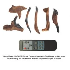 Sierra Flame 30-Inch Smart Electric Fireplace Insert With Steel Frame (INS-FM-30) -Top Tier Shop sierra flame 30 electric fireplace insert with steel frame ins fm 30 ins fm 30 628451612421 28848794468446
