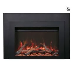Sierra Flame 42-Inch Smart Electric Fireplace Insert With Steel Frame (INS-FM-34)