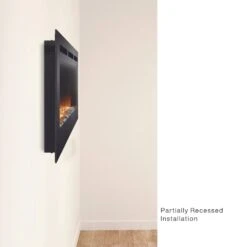 Simplifire Allusion Built-In/Wall-Mounted Electric Fireplace -Top Tier Shop simplifire allusion built in wall mounted electric fireplace 30423407657054