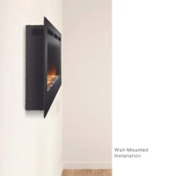Simplifire Allusion Built-In/Wall-Mounted Electric Fireplace -Top Tier Shop simplifire allusion built in wall mounted electric fireplace 30423407886430