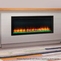 Simplifire Allusion Platinum Built-In Electric Fireplace -Top Tier Shop simplifire allusion platinum built in electric fireplace 30441360228446