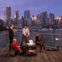 Solus Elevated Halo 48-Inch Square Ultra High-Performance Concrete Gas Fire Pit -Top Tier Shop solus elevated halo 48 inch square ultra high performance concrete gas fire pit 30554953711710