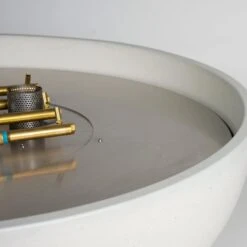 Solus Luna 42-Inch Round Ultra High-Performance Concrete Gas Fire Pit -Top Tier Shop solus luna 42 inch round ultra high performance concrete gas fire pit 30547498991710