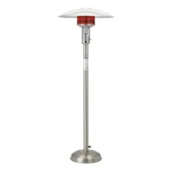 Sunglo A242 SS Portable NG Patio Heater With Manual Ignition - Stainless Steel