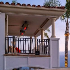 SunStar Glass Fixed Ceiling Mounted 2-Stage Infrared Gas Heater -Top Tier Shop sunstar glass ceiling mounted 2 stage infrared gas heater horizontal mount 29335930306654