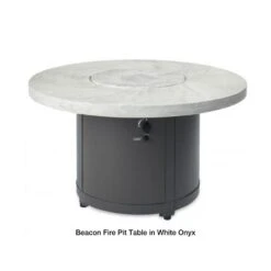 The Outdoor GreatRoom Company Beacon 48-Inch Round Gas Fire Pit Table -Top Tier Shop the outdoor greatroom company beacon 48 inch round gas fire pit table 29694060298334