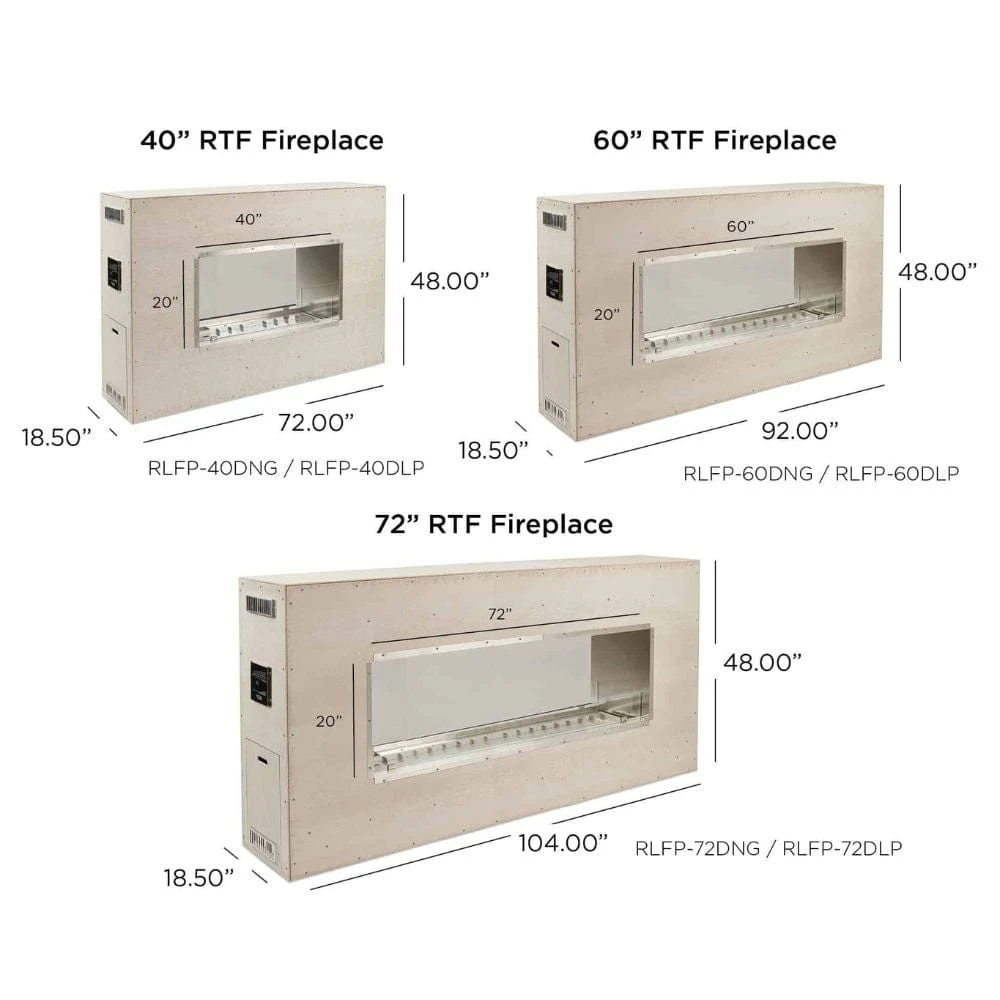 The Outdoor GreatRoom Company See-Through Ready To Finish Gas Fireplace 4 The Outdoor GreatRoom Company See-Through Ready To Finish Gas Fireplace - Image 4