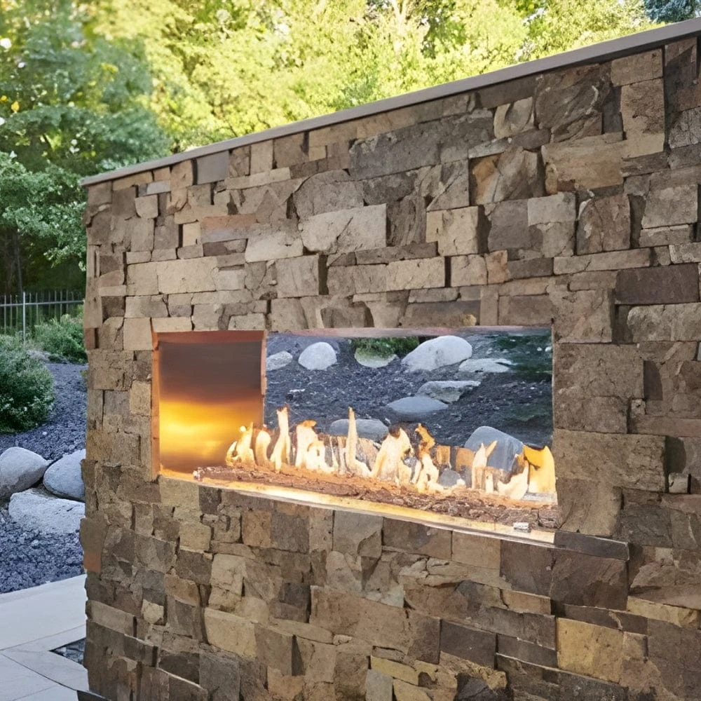 The Outdoor GreatRoom Company See-Through Ready To Finish Gas Fireplace 2 The Outdoor GreatRoom Company See-Through Ready To Finish Gas Fireplace - Image 2
