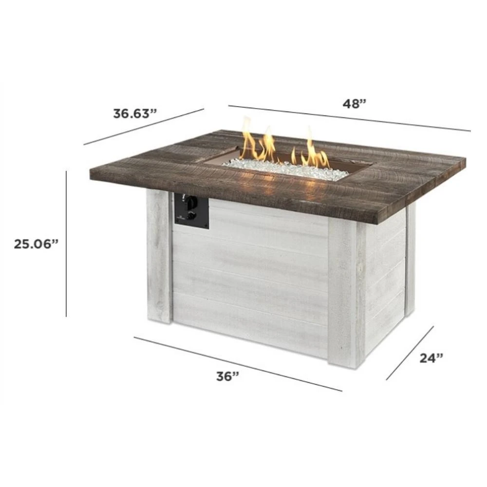 The Outdoor GreatRoom Company Alcott 48-Inch Rectangular Gas Fire Pit Table (ALC-1224) 5 The Outdoor GreatRoom Company Alcott 48-Inch Rectangular Gas Fire Pit Table (ALC-1224) - Image 5