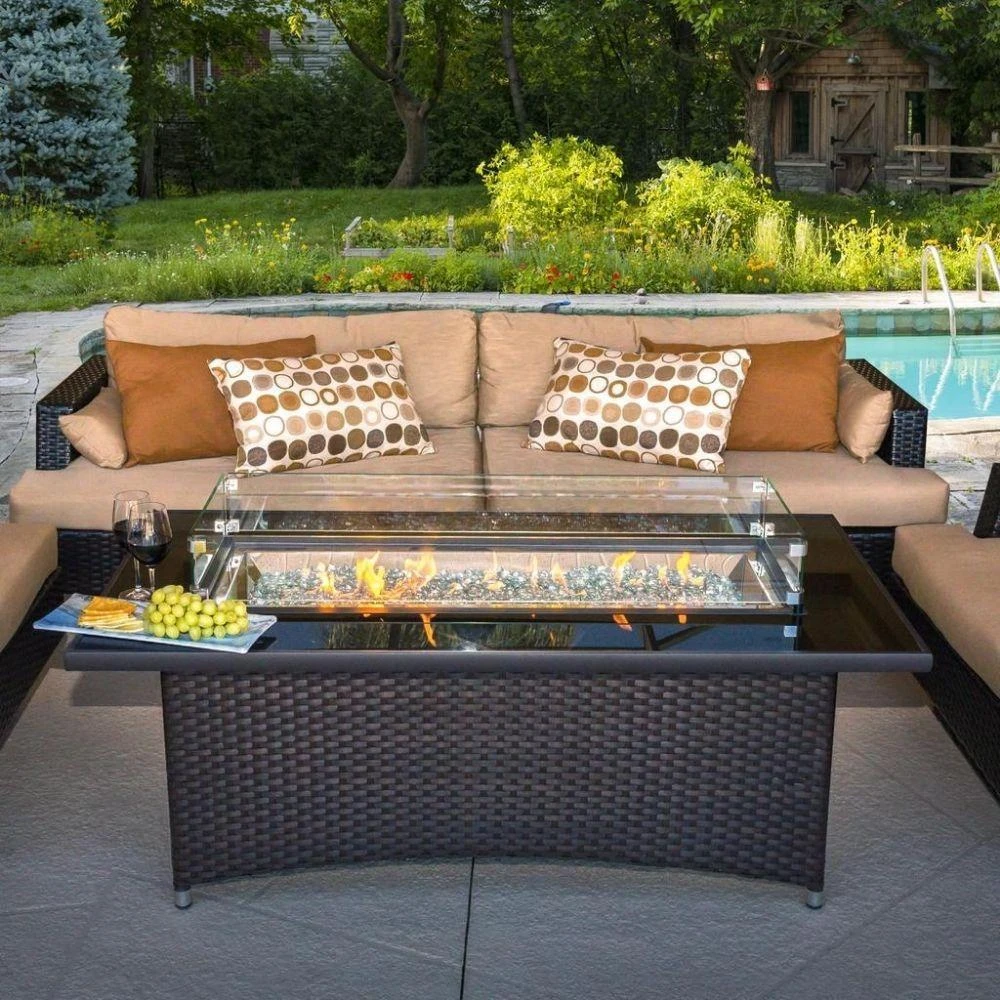 The Outdoor GreatRoom Company Balsam Montego 59-Inch Linear Gas Fire Pit Table (MG-1242-BLSM-K) 3 The Outdoor GreatRoom Company Balsam Montego 59-Inch Linear Gas Fire Pit Table (MG-1242-BLSM-K) - Image 3