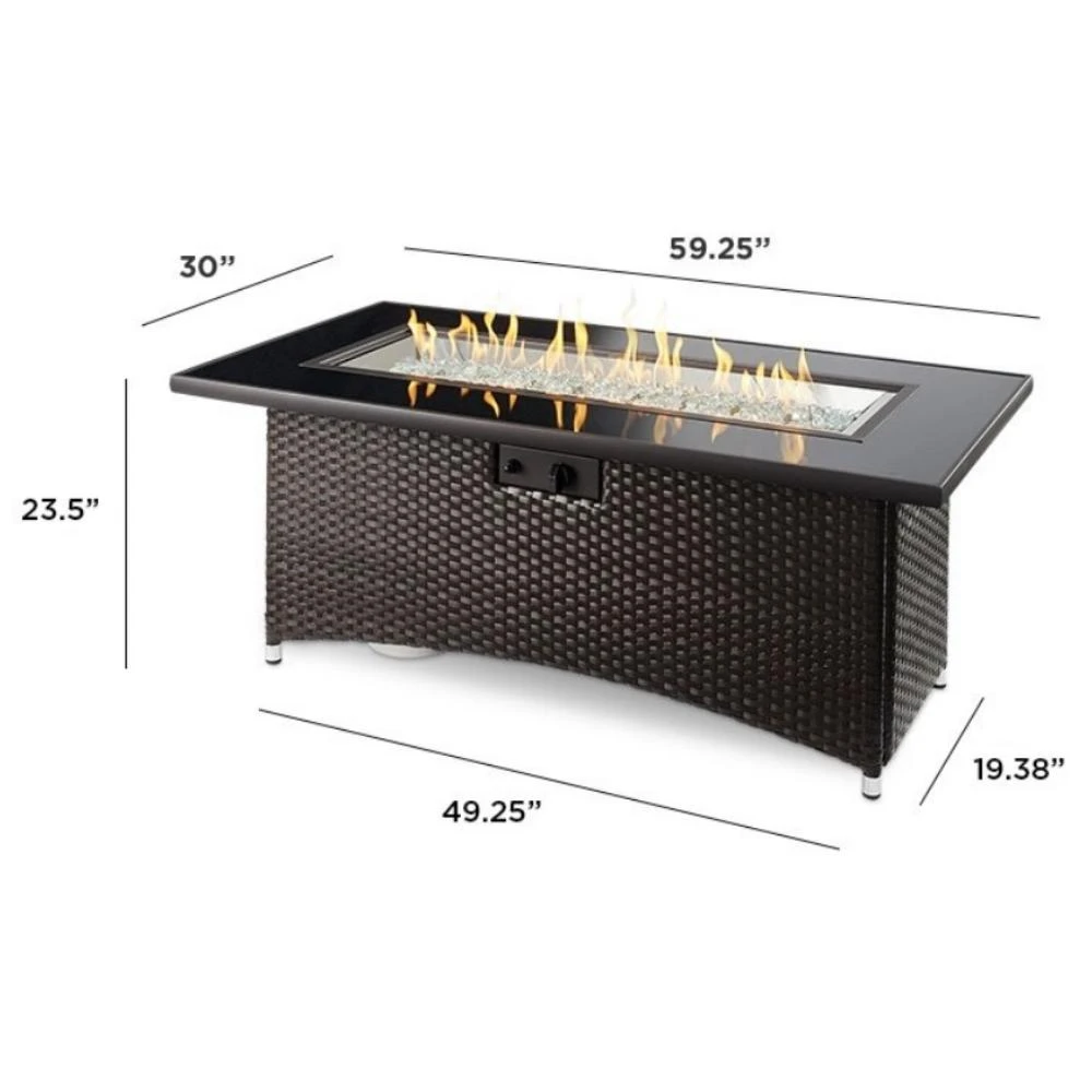 The Outdoor GreatRoom Company Balsam Montego 59-Inch Linear Gas Fire Pit Table (MG-1242-BLSM-K) 8 The Outdoor GreatRoom Company Balsam Montego 59-Inch Linear Gas Fire Pit Table (MG-1242-BLSM-K) - Image 8