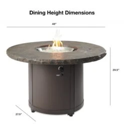 The Outdoor GreatRoom Company Beacon 48-Inch Round Gas Fire Pit Table -Top Tier Shop the outdoor greatroom company the outdoor greatroom company beacon 48 round gas fire pit table 28354724298846