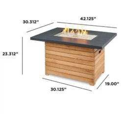 The Outdoor GreatRoom Company Darien 42-Inch Rectangular Gas Fire Pit Table 17 The Outdoor GreatRoom Company Darien 42-Inch Rectangular Gas Fire Pit Table -Top Tier Shop the outdoor greatroom company the outdoor greatroom company darien 42 rectangular gas fire pit table 28301217169502
