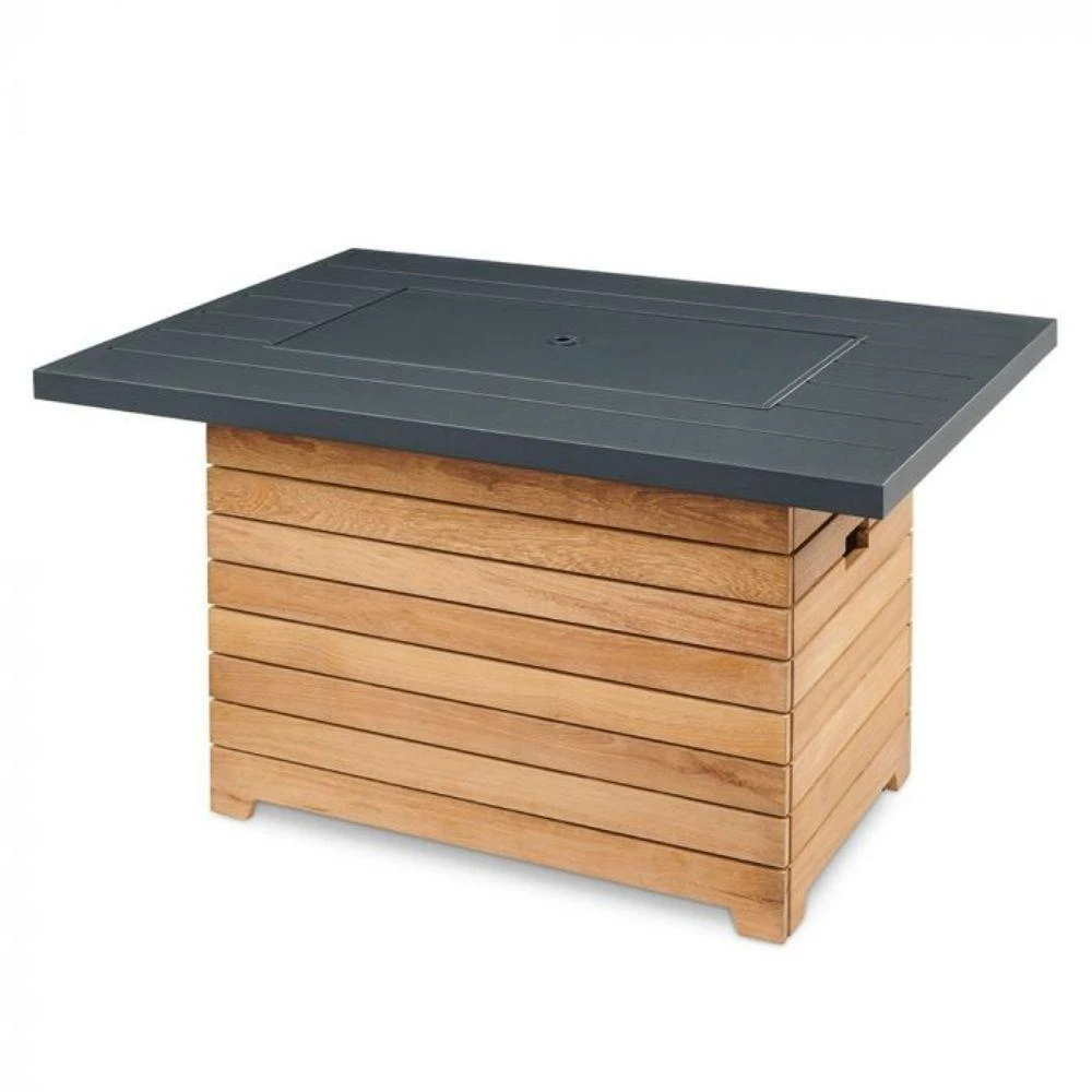 The Outdoor GreatRoom Company Darien 42-Inch Rectangular Gas Fire Pit Table 1 The Outdoor GreatRoom Company Darien 42-Inch Rectangular Gas Fire Pit Table