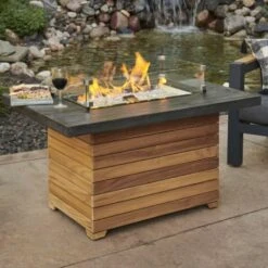 The Outdoor GreatRoom Company Darien 42-Inch Rectangular Gas Fire Pit Table 14 The Outdoor GreatRoom Company Darien 42-Inch Rectangular Gas Fire Pit Table -Top Tier Shop the outdoor greatroom company the outdoor greatroom company darien 42 rectangular gas fire pit table everblend top 28353087995998