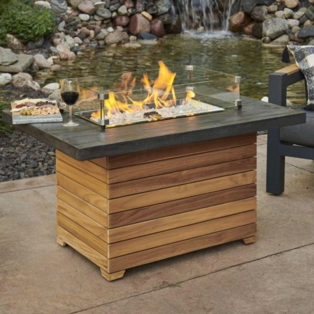 The Outdoor GreatRoom Company Darien 42-Inch Rectangular Gas Fire Pit Table 5 The Outdoor GreatRoom Company Darien 42-Inch Rectangular Gas Fire Pit Table - Image 5